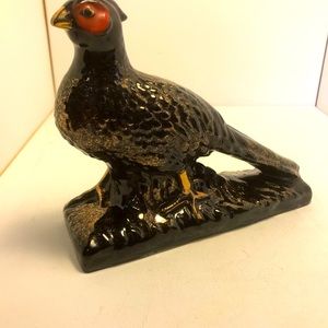 Vtg Wales Black and Gold Pheasant